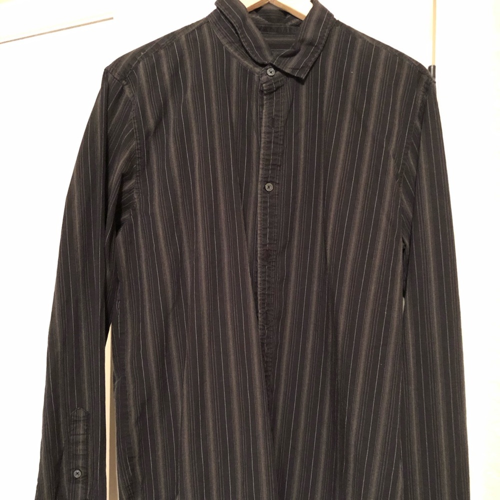 Black and grey striped shirt